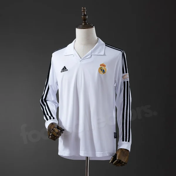 Maillot Real Madrid Domicile 2002-2003 Manches longues
