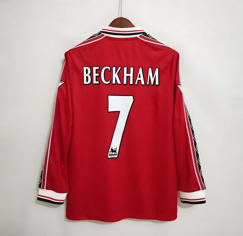 MAILLOT RETRO MANCHESTER UNITED BECKHAM 1998-99