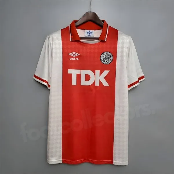 MAILLOT RETRO VINTAGE AJAX BERGKAMP 1989-90