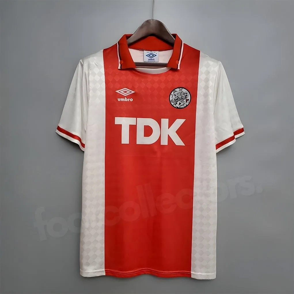 MAILLOT RETRO VINTAGE AJAX BERGKAMP 1989-90 (2)