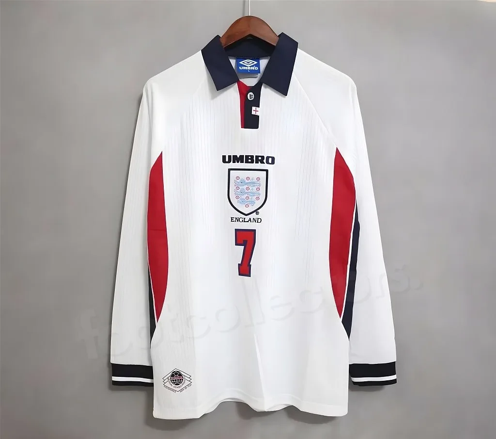 MAILLOT RETRO VINTAGE ANGLETERRE BECKHAM 1998 (02)