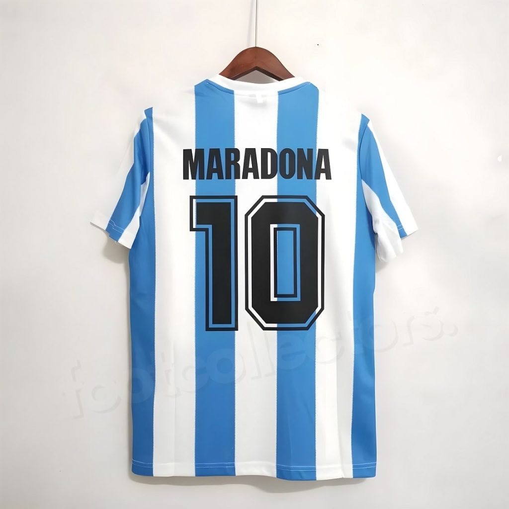 MAILLOT RETRO VINTAGE ARGENTINE MARADONA 1986