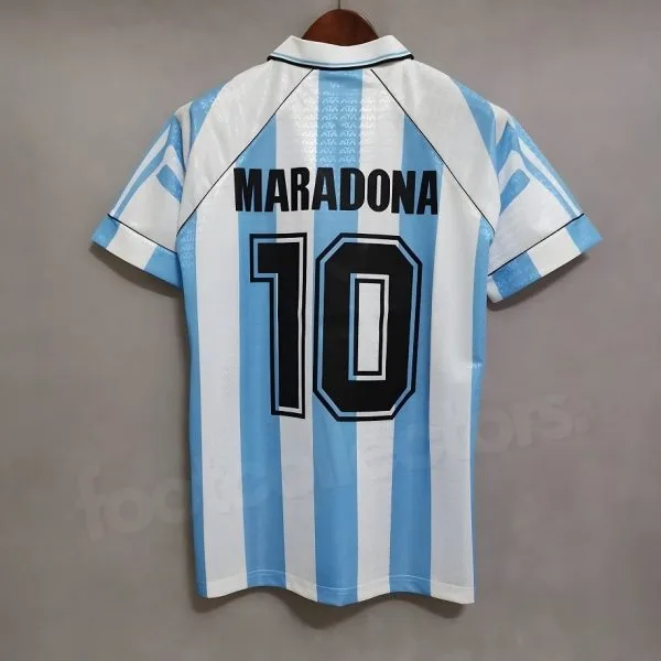 RETRO VINTAGE ARGENTINA MARADONA JERSEY 1994