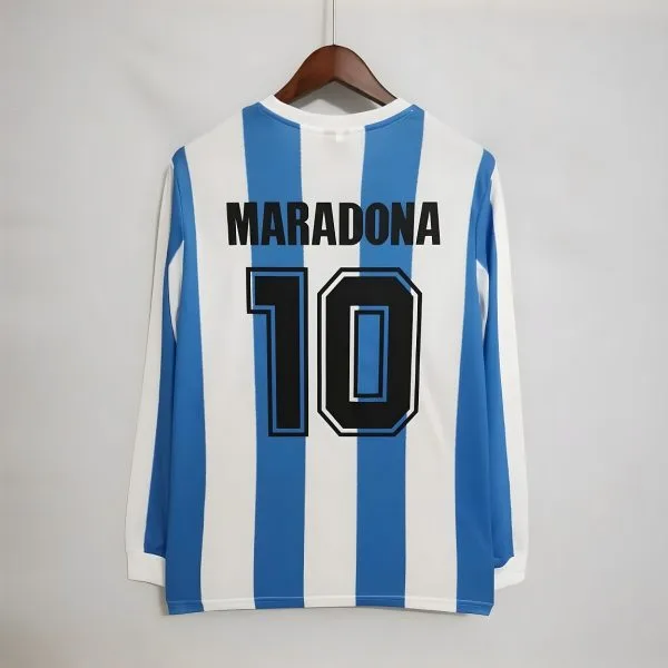 MAILLOT RETRO VINTAGE ARGENTINE MARADONA 86
