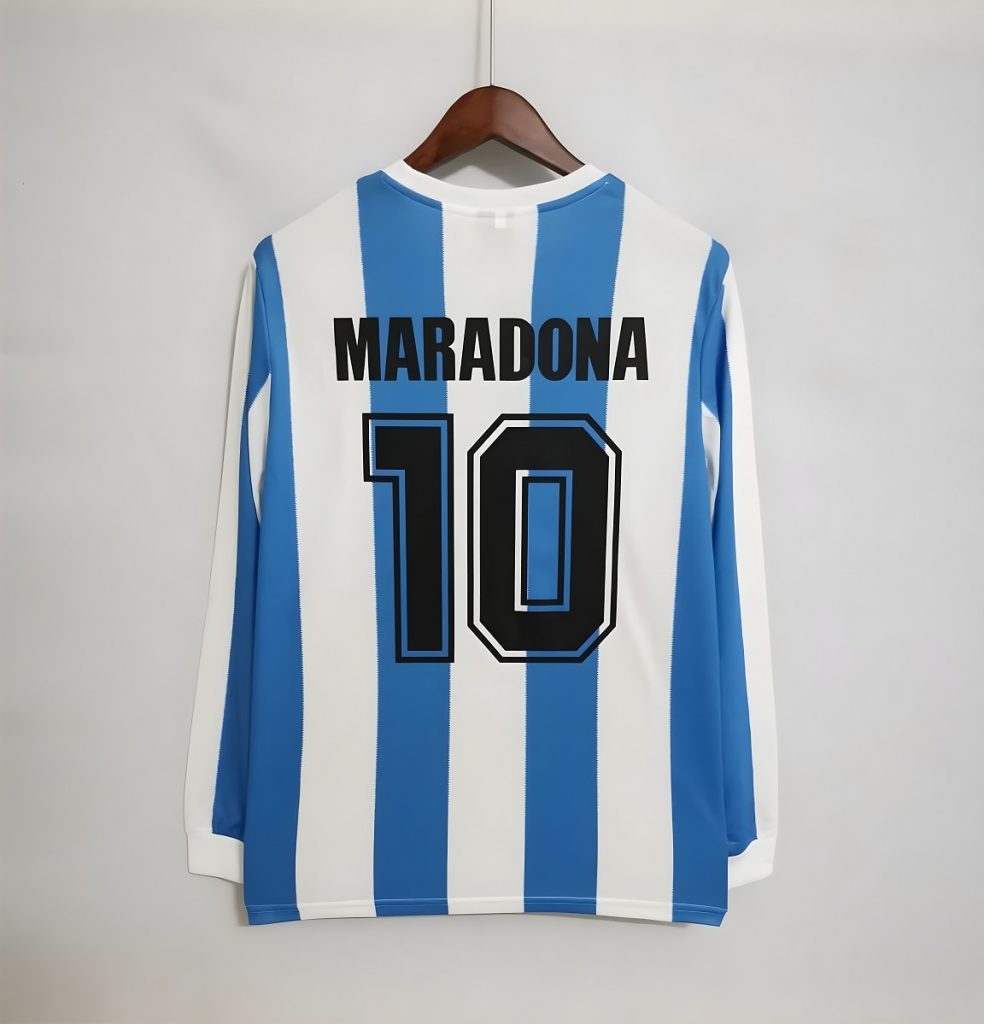 MAILLOT RETRO VINTAGE ARGENTINE MARADONA 86