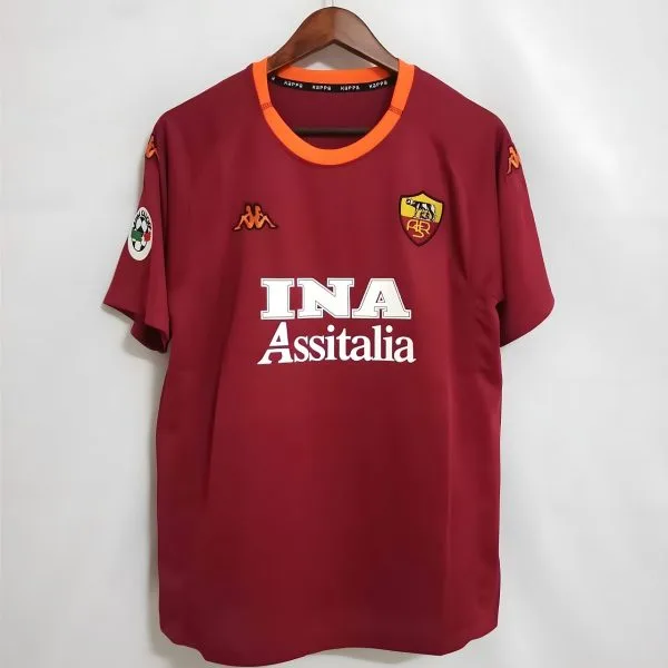 MAILLOT RETRO VINTAGE AS ROMA BATISTUTA 2000-01