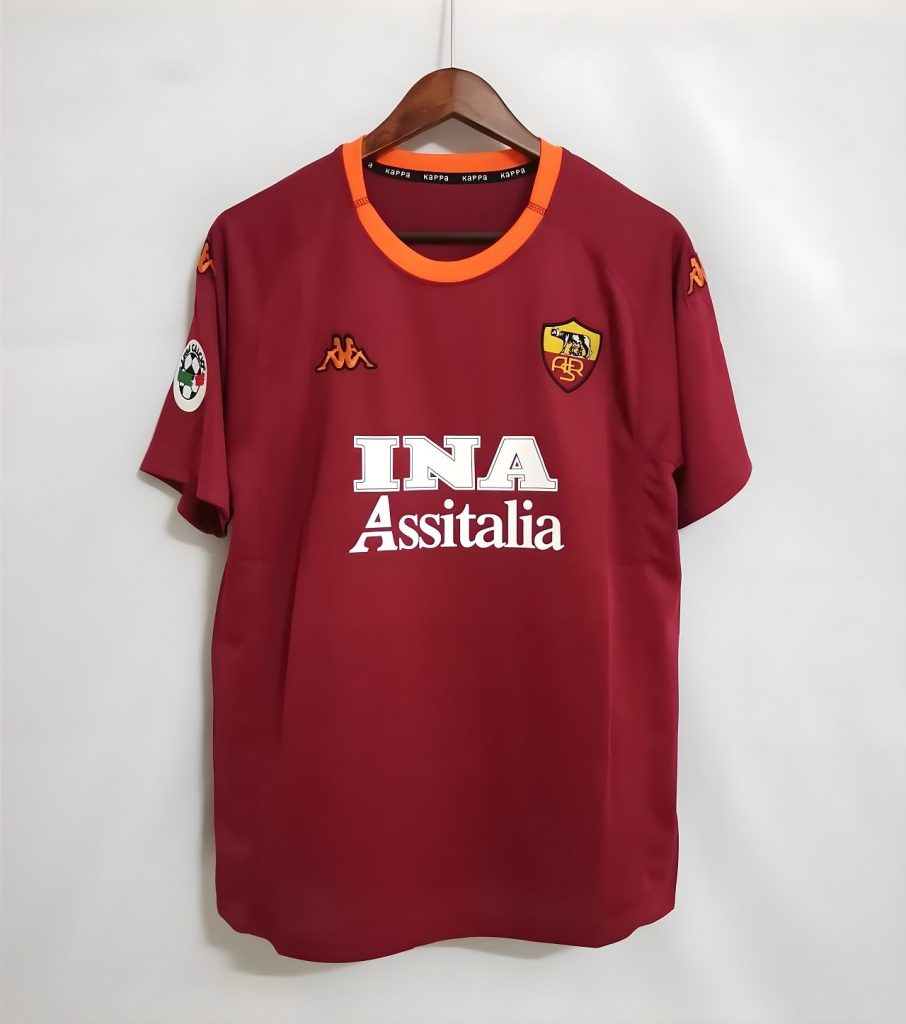 MAILLOT RETRO VINTAGE AS ROMA BATISTUTA 2000-01