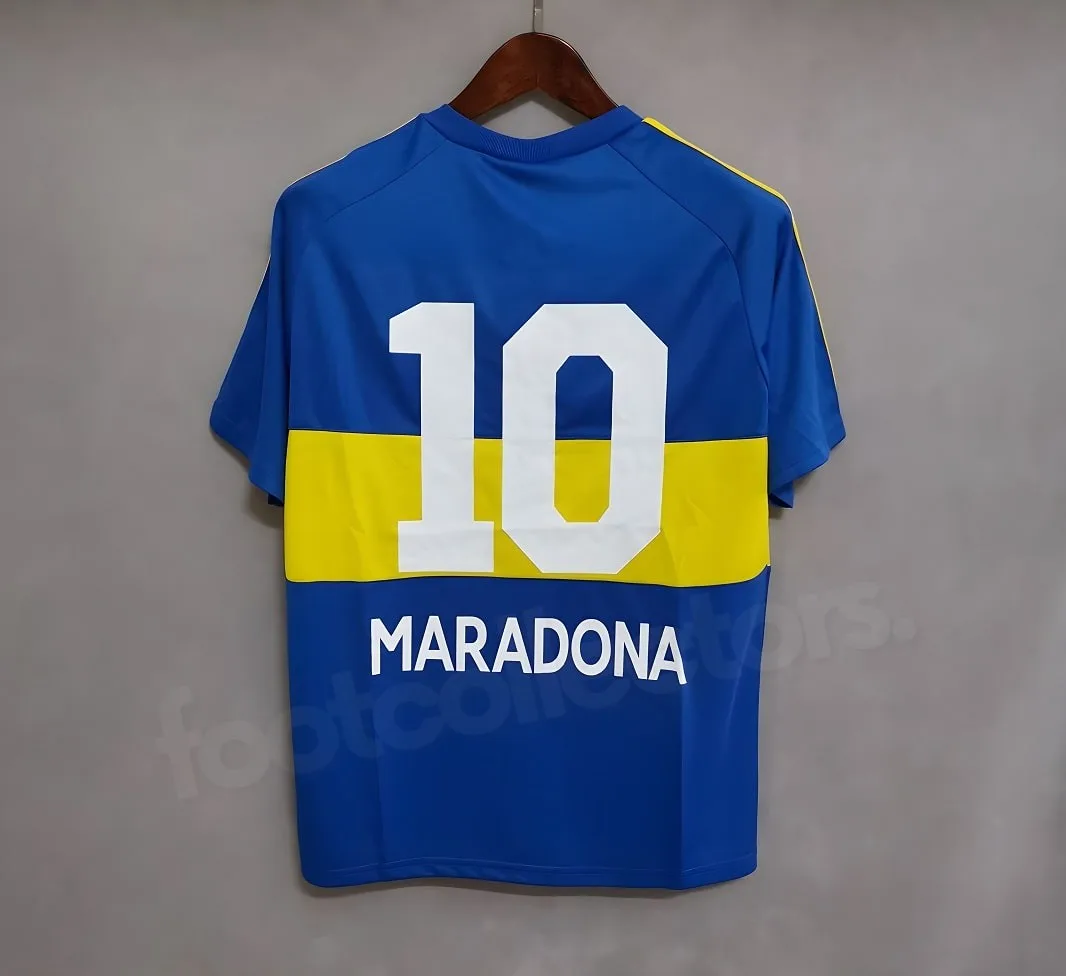 MAILLOT RETRO VINTAGE BOCA JUNIOR HOME MARADONA 1981-82 (1)