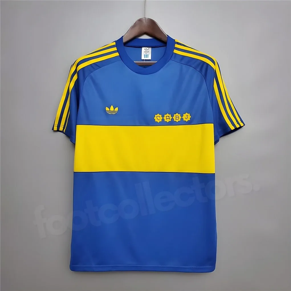 MAILLOT RETRO VINTAGE BOCA JUNIOR HOME MARADONA 1981-82 (2)