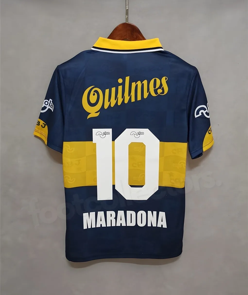 MAILLOT RETRO VINTAGE BOCA JUNIOR MARADONA 1995-96 (1)