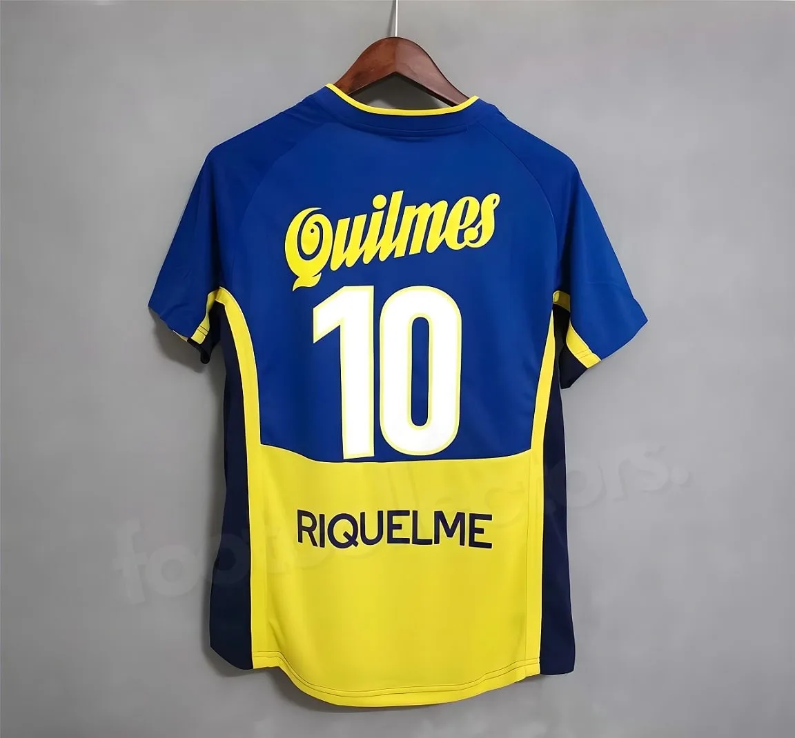 MAILLOT RETRO VINTAGE BOCA JUNIOR RIQUELME 2001 (1)