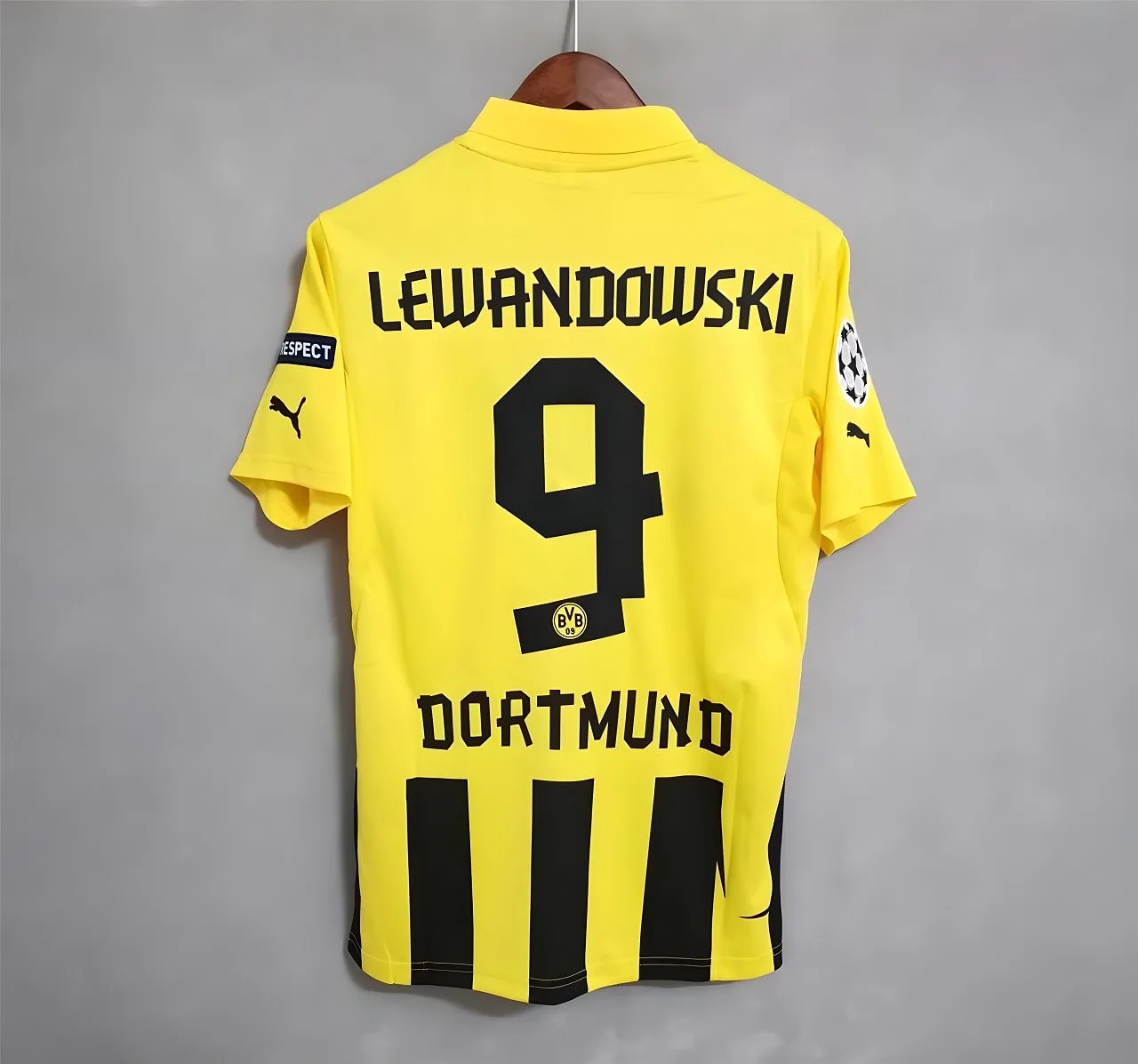 MAILLOT RETRO VINTAGE DORTMUND LEWANDOWSKI 2012-13 (1)