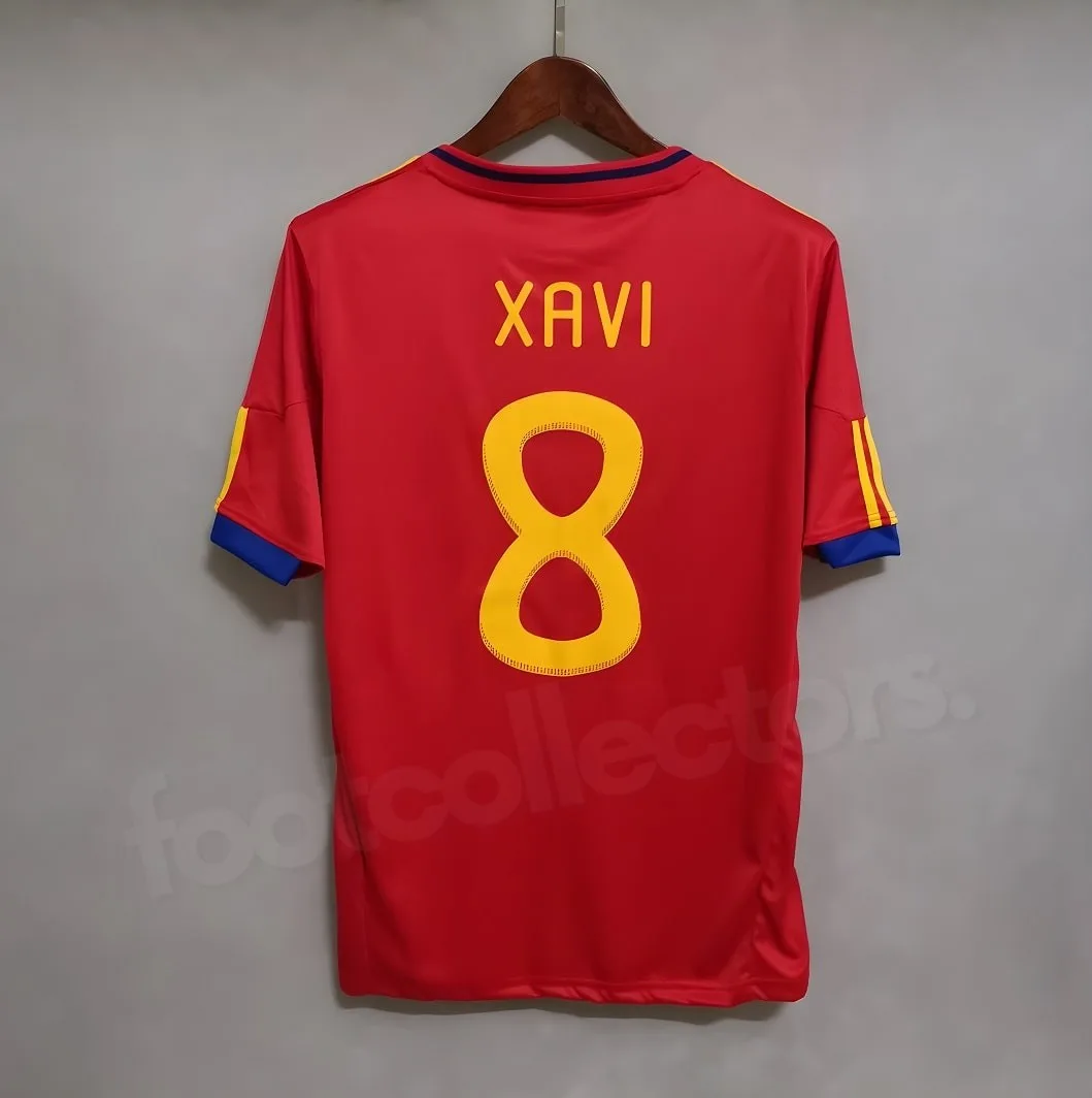 RETRO VINTAGE SPAIN JERSEY XAVI 2010 (1)