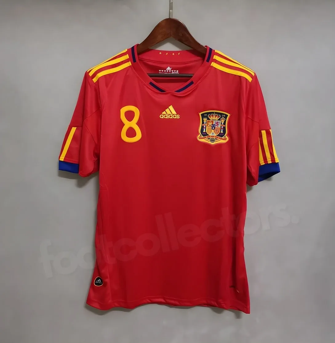 RETRO VINTAGE SPAIN JERSEY XAVI 2010 (2)