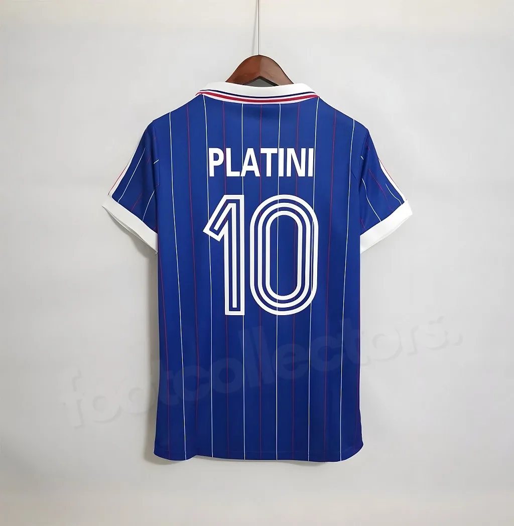 MAILLOT RETRO VINTAGE FRANCE PLATINI 1982 (1)