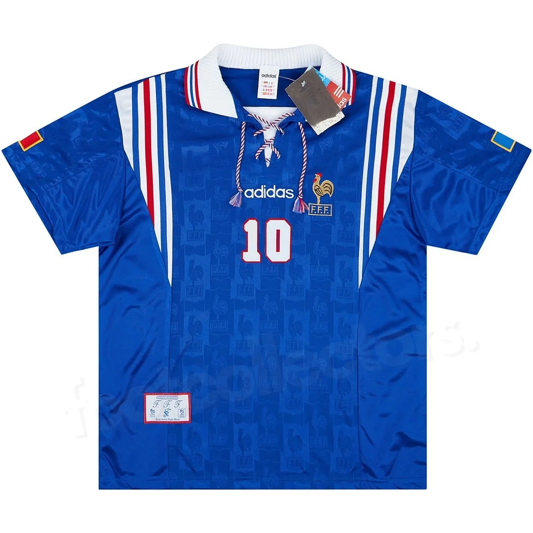 MAILLOT RETRO VINTAGE FRANCE ZIDANE 1996 (2)