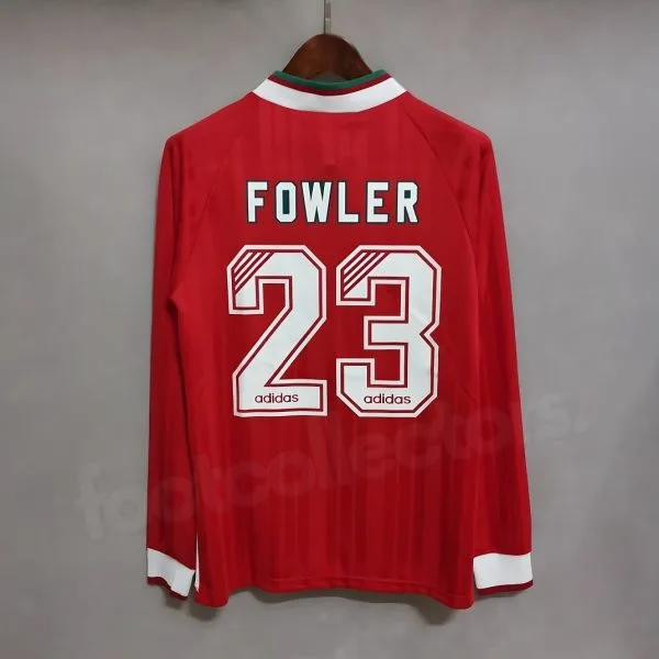 Maillot Liverpool Domicile 1993-1995 Fowler Manches Longues