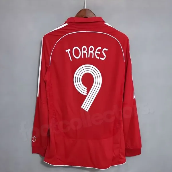 Maillot Liverpool Domicile 2006-2008 Torres Manches Longues