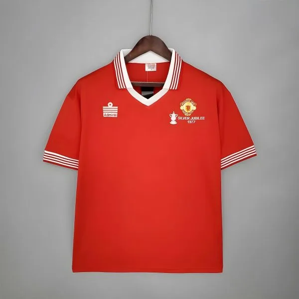 MAILLOT RETRO VINTAGE MANCHESTER UNITED HOME 1977