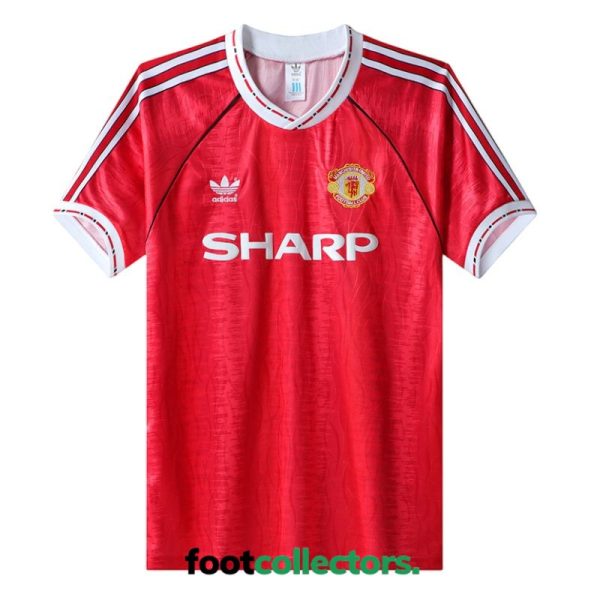 MAILLOT RETRO VINTAGE MANCHESTER UNITED HOME 1991-92