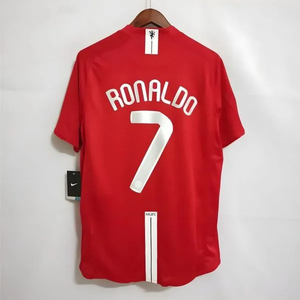 Maillot Manchester United Domicile 2008 Ronaldo Finale
