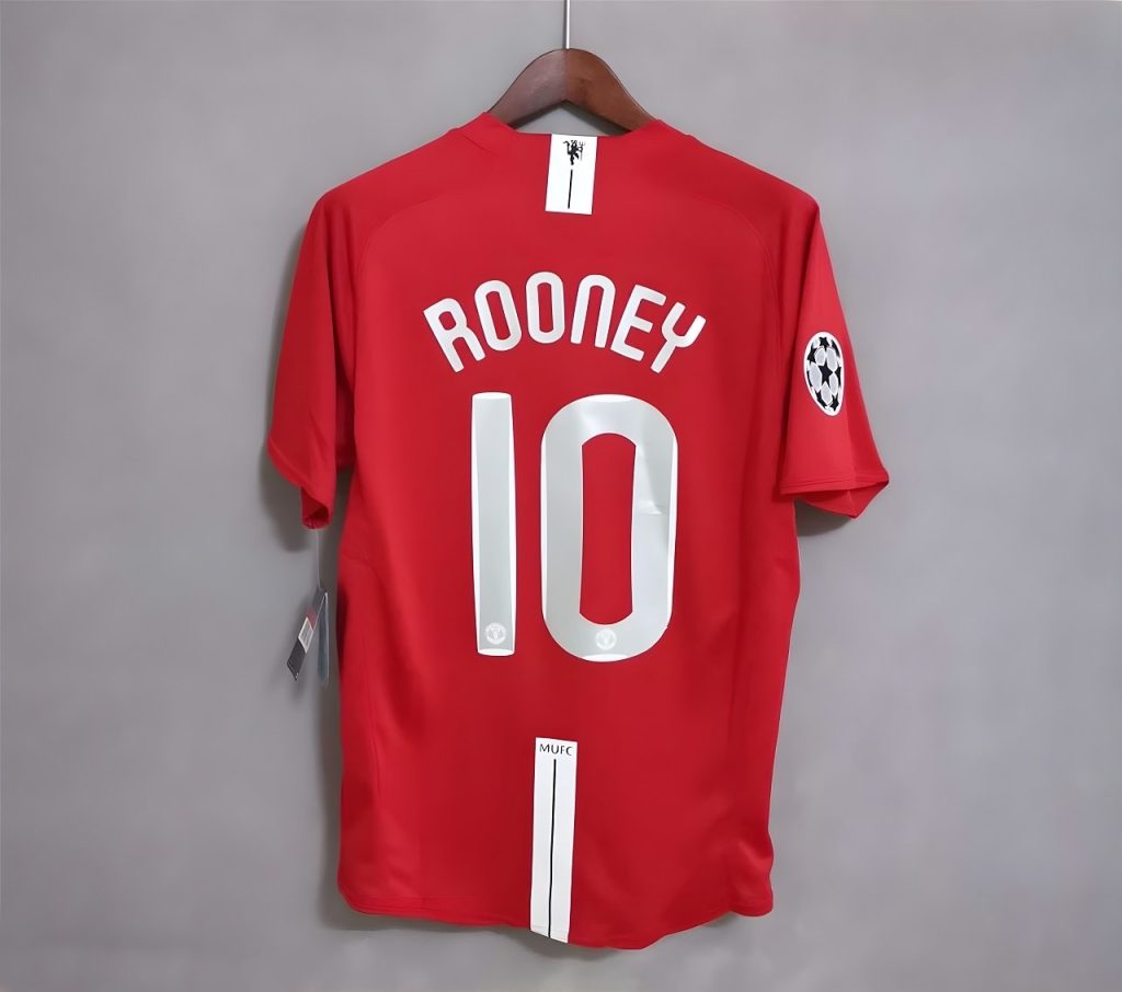 MAILLOT RETRO MANCHESTER UNITED ROONEY 2008 FINAL