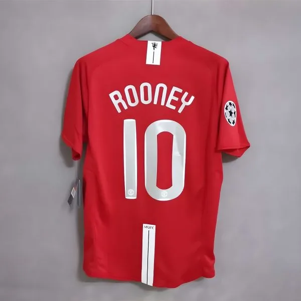 Maillot Manchester United Domicile 2008 Rooney Finale