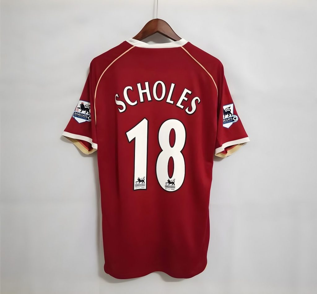 MAILLOT RETRO VINTAGE MANCHESTER UNITED SCOLES 2006-07