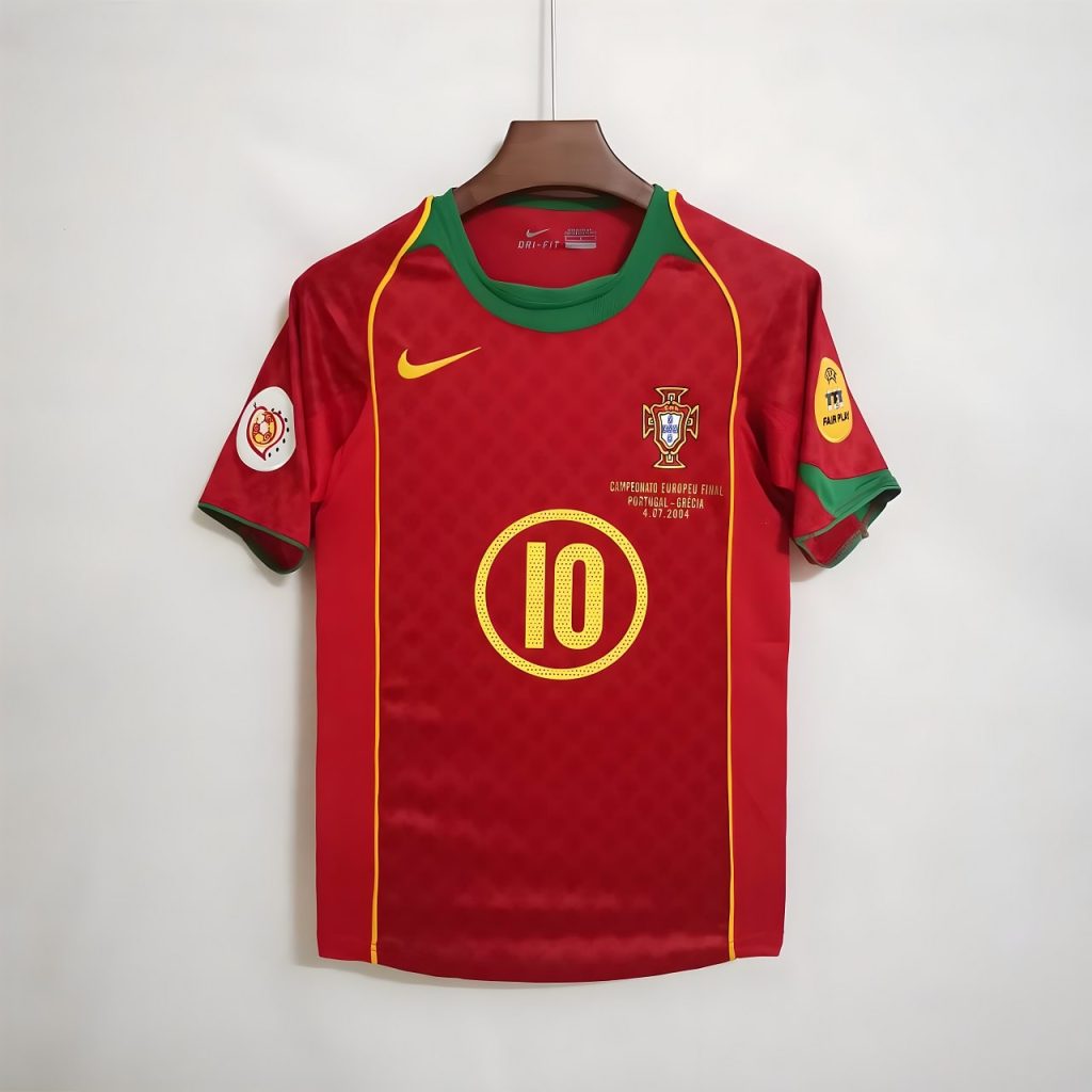 Portugal - Maillot Rétro - Rouge, Vert main image 1