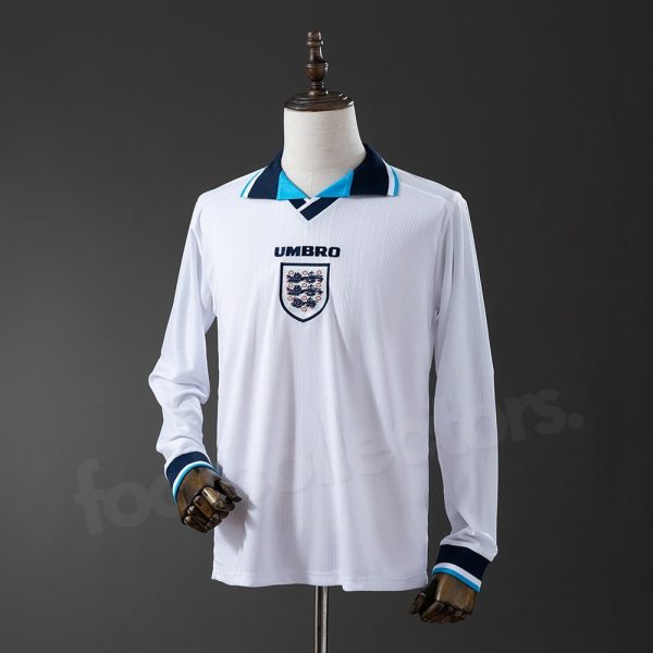 Maillot Angleterre Domicile 1996 Manches Longues