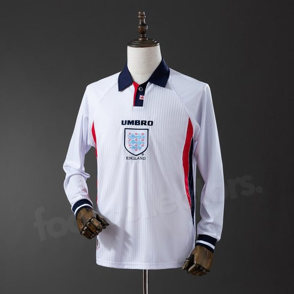 Maillot Angleterre Domicile 1998 Manches Longues