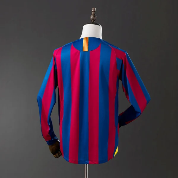 Maillot Barca Domicile 2005-2006 Manches longues