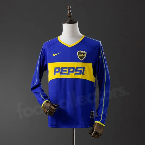 Boca Juniors Home Jersey 2003-2004 Long Sleeves