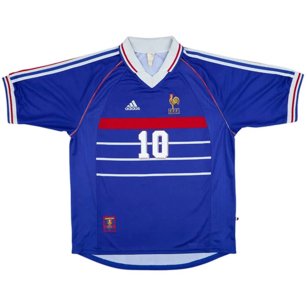 Maillot Equipe de France Domicile 1998-2000 Zidane