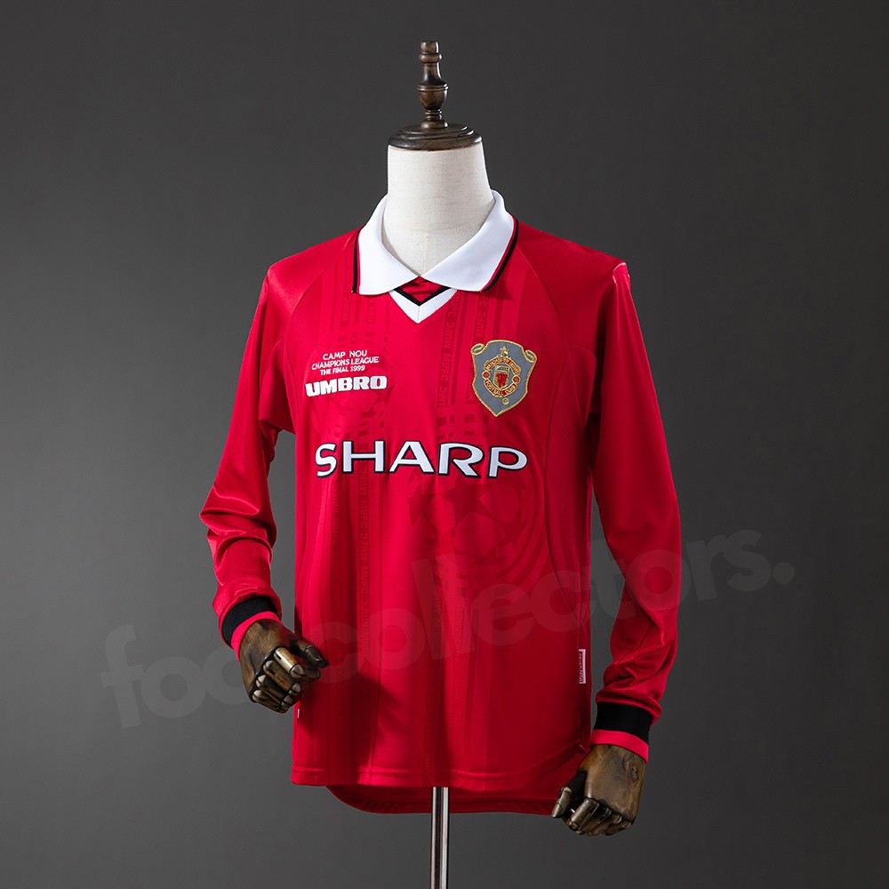 Maillot Manchester United Domicile 1999-2000 Manches Longues