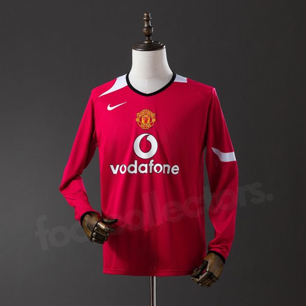 Maillot Manchester United Domicile 2004-2006 Manches Longues