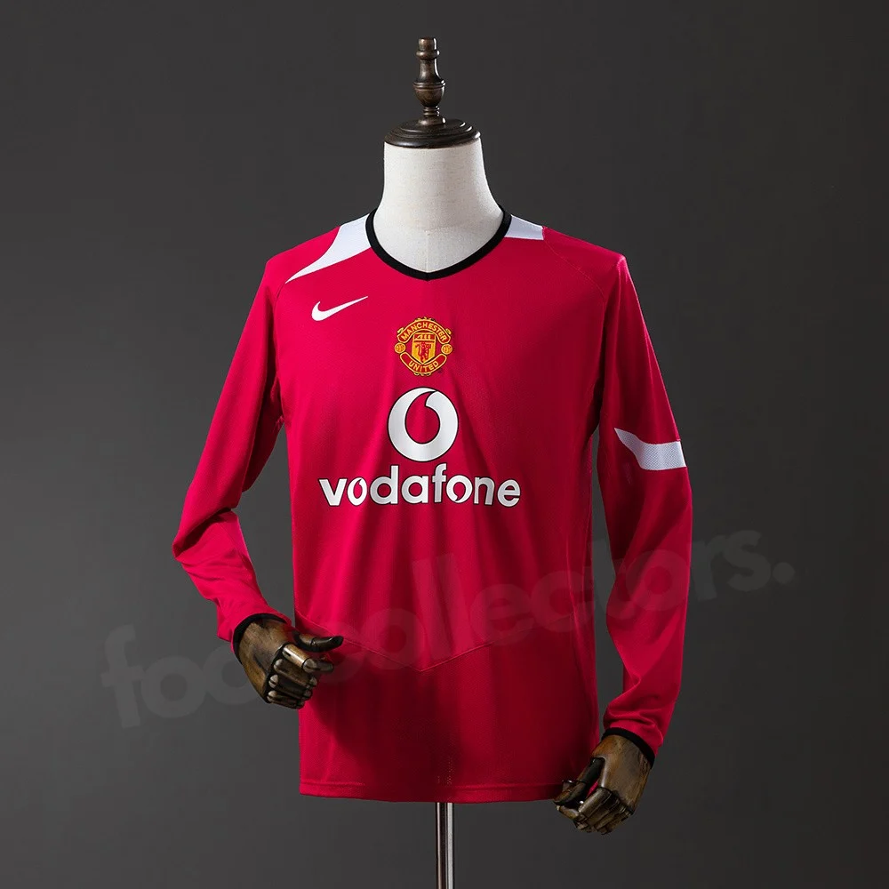 Maillot Manchester United Domicile 2004-2006 Manches Longues (1)