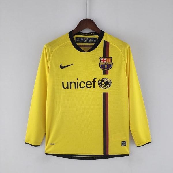 MAILLOT RETRO VINTAGE FC BARCELONE HOME 08-09 MANCHES LONGUES (1)