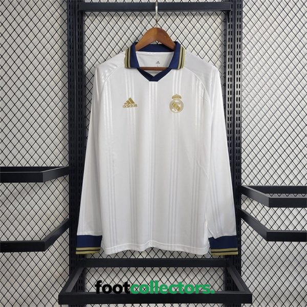 MAILLOT RETRO REAL MADRID TRAINING 2019-20 MANCHES LONGUES (1)
