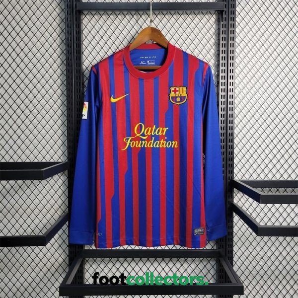 MAILLOT RETRO VINTAGE FC BARCELONE HOME 2011-12 MANCHES LONGUES