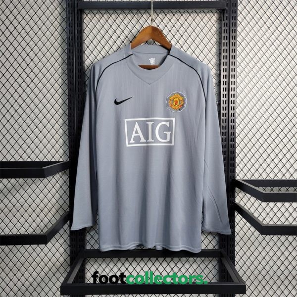 MAILLOT RETRO VINTAGE GOALKEEPER MANCHESTER UNITED 2007-08 MANCHES LONGUES