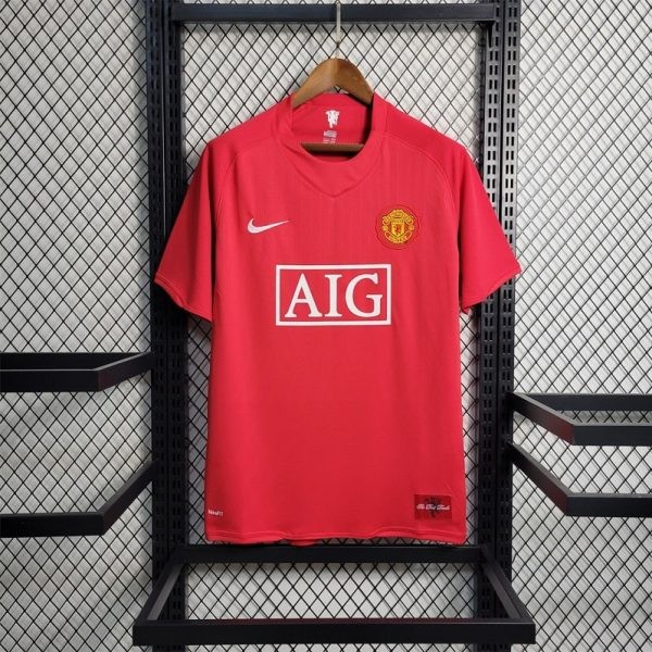 MAILLOT RETRO VINTAGE MANCHESTER UNITED HOME 2007-08