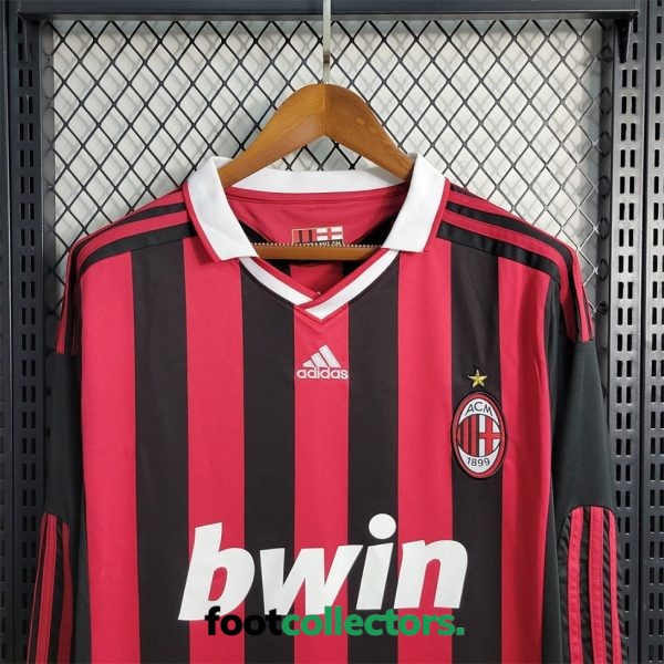 MAILLOT RETRO VINTAGE MILAN AC HOME 2009-10 MANCHES LONGUES (2)