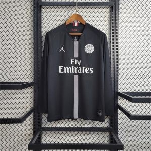 MAILLOT RETRO VINTAGE PSG JORDAN BLACK 2018-19 MANCHES LONGUES (1)