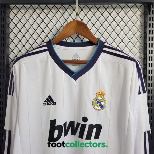 MAILLOT RETRO VINTAGE REAL MADRID HOME 2012-13 MANCHES LONGUES (3)
