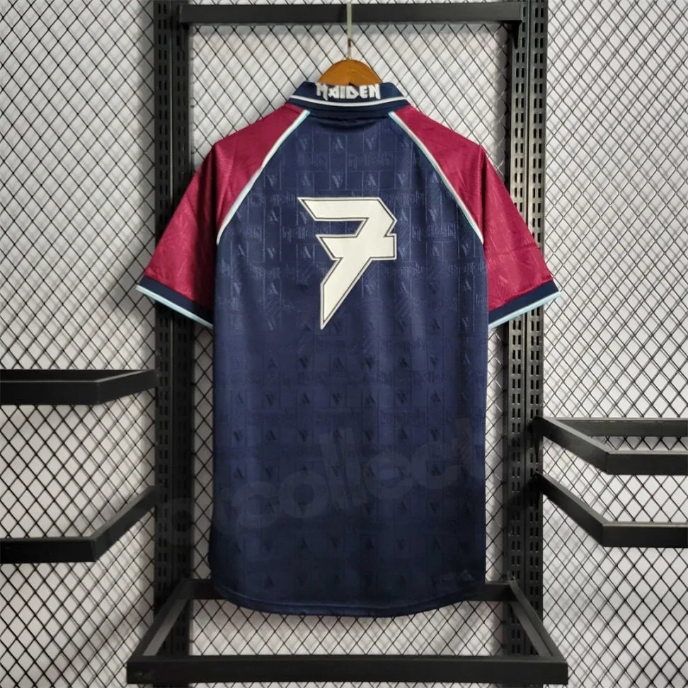 WEST HAM x IRON MAIDEN HOME VINTAGE RETRO JERSEY 1999 (3)