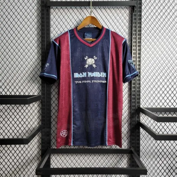 MAILLOT RETRO VINTAGE WEST HAM x IRON MAIDEN HOME 2011