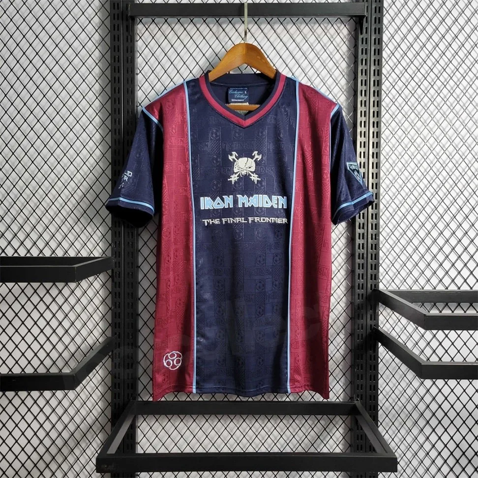 MAILLOT RETRO VINTAGE WEST HAM x IRON MAIDEN HOME 2011 (1)