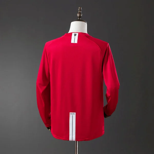 Manchester United Home Shirt 2007-2008 Long Sleeve