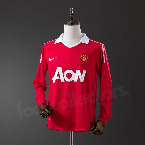 Manchester United Home Shirt 2010-2011 Long Sleeve